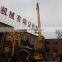 tractor mounted solar poles erection machine