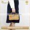 Nice design Brown Kraft Paper Cosmetic makeup Bag with handle