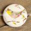 Bird Pattern Round Shape White Ceramic Fridge Magnet