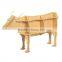 Cattle Puzzle Table,Creative Animal Furniture,MDF DIY Assembled CattleTable For Fashion Living Room,Wooden Animal Furniture