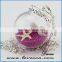 hollow decorative clear glass ball for making diy jewelry