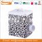 White color black lid steel bird food container