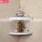 Hot sale Large Radial floating shelf Set of 2 MDF wood home wall decoration wall mounted corner wall shelf
