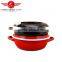High quality and safty kitchen use OEM enamel crock pot/enamel slow cooker