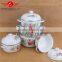 Promotional custom logo enamel cookware, wholesale enamel pot