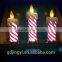 LED Light Acrylic colorful candle table decoration for 2015