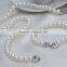 7-8 mm White Button Freshwater Pearl Necklace And Bracelet Sets