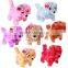Wholesale Plush Electric Walking Dog Toy for Kids Barking Walking Backwards With Flash Eyes