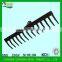 22 tines garden mini hand harrow hay bamboo leaf plastic rake with long handle