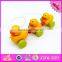 2016 Top sale kids wooden yellow duck toy W05B146