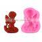 Baby's wings angel boy mould DIY turn the sugar cake mould the silicone  1688 agent