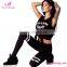 Hot Sale Two Bars High Waist Custom Yoga Jogger Pants
