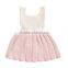 Wholesale Baby Girl Boutique Frocks Newborn Princess Knitted Romper Dress