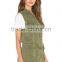 best selling lady tencel and linen-blend cheap military vests