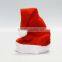 red colorchristmas hat with white ball for adults and kids