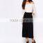 2016 Autumn Long Sleeve Sexy Women Bodysuit Plain White Halter Neck Off Shoulder Leotard In Rib Your Own Brand