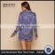 Customized New Look Pyjamas Set Pattern Printing Silk Pajamas Women Sleepwear Long Sleeve Piping Pocket With Short Pants