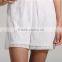 custom made clothing manufacturers white froral lace hem cap sleeve blank sexy woman romper