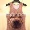Cute wholesale mens cheap 3d animal printed tank tops cool design tank tops with designs