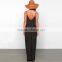 2016 hot sale black slip dresses