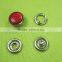 Best selling pearl resin and brass combination prong type snap buttons