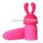 Rabbit Sex Toys Women Vibrator With 3 Caps G-spot Vibrating Sex Massage Machine