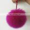 Fur Ball Pom Pom Keychain for Car Key Ring or Handbag Accessories