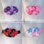 Double-color Cluster Hydrangea flowers Pearl center Sash Belt For Kids