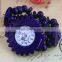 Small Wrist Women Big Dial Fashion Mexican Beach Watch Coconut Shell Printed Flowers Bracelet Ethnic Wristwatch