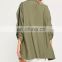 Latest fashion Army green parka overcoats woman parka