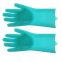 Silicone Dish Washing Gloves Car Washing Kitchen Tool 