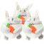 china supplier funny squeaky pet toy hide and seek carrot house srabbit toy set