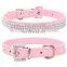 Bright Diamond Comfortable Pet PU Collar Leash Training Dog Pulling Rope Pet Neck Chain Pet Supplies