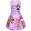 Girls' Dress 2020 Summer Cotton Cartoon Print Children Clothes Dress