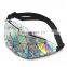 No MOQ Fashion Waterproof Laser leather Simple Waist Bag Shiny Fanny Pack