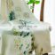 Manufacturers direct beatiful plant flowers butterfly printed American garden style cotton linen window screens curtain