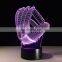 3D Night Light Lamp Acrylic Colorful Mitt Baseball Glove Sports Touch Switch