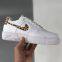 Nike Wmns Air Force 1 Pixel QS LowParticle Beige Shoes in Black/White