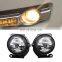 For Mitsubishi Pajero Montero V93 2015 2016 2017 2018 Car DRL LED Daytime Running Light Yellow Signal Function Fog Lamp 12V