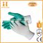 Cheap Black Red Nylon Nitrile Coated Daily Use Gloves Guante Nitrile Gloves