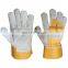 Anti slip leather construction leather industrial gloves working