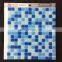 Mix Blue hot melted Glass swimming pool tiles mosaic