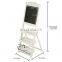 Vintage White Freestanding Wood Chalkboard Easel stand with 3 Display Shelves