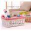 popular willow wicker basket rectangular storage basket with lining