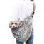 hot selling adjustable pink canvas transport carrier cotton print handsfree portable bubble simple space pet shoulder bag