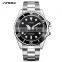 SINOBI 9721 Men's Fashion&Casual Watches Quartz Movement Stainless Steel Band Auto Date Business men Watch