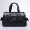 high quality sheep leather black rolling travel duffel bag organizer for men