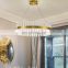 Wholesale hotel lobby luxury gold color villa high ceilings hanging lights Crystal chandelier light fixture