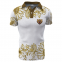 Customized Sublimation Polo Shirt With Short Sleeves With Flower Pattern