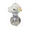 Latest design electric stainless steel ball valve Italian V-type ball valve